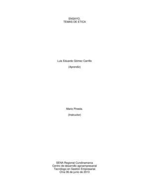 Ensayos temas guía de ética