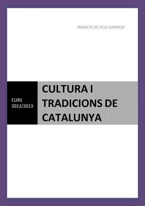 CULTURA I TRADICIONS