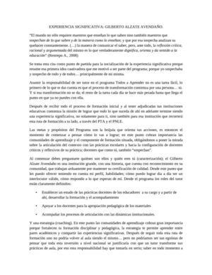 Proceso en la institución