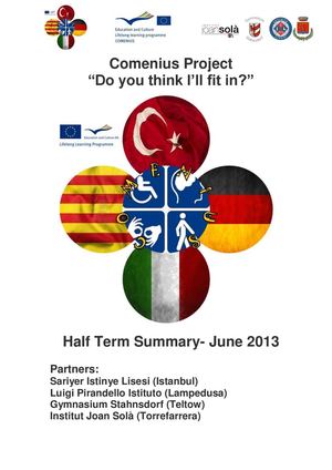 Summary Comenius Project "Do you think I'll fit in?"
