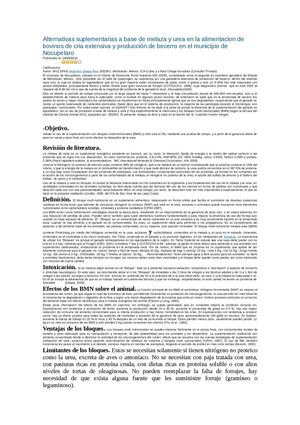 Alimentación alternativa II