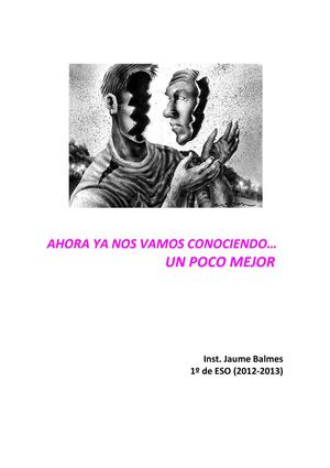 Ahora ya nos vamos conociendo... un poco mejor