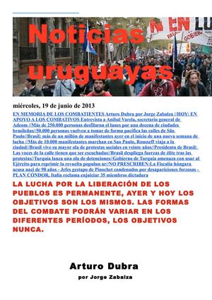 Noticias Uruguayas miércoles 19 de junio del 2013