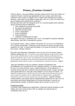 Priones, ¿Seres Vivientes?