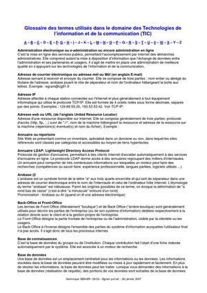 Glossaire de l'internet