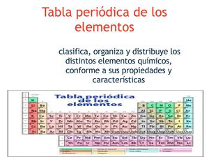 tabla periodica de los elementos quimicos