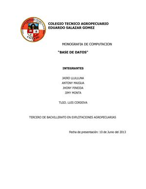 base de datos libre office