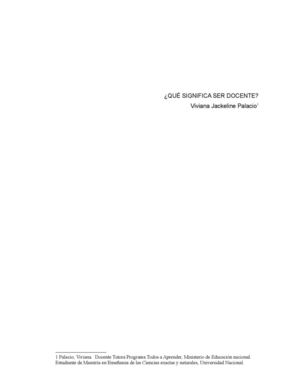 ¿Qué significa ser docente?