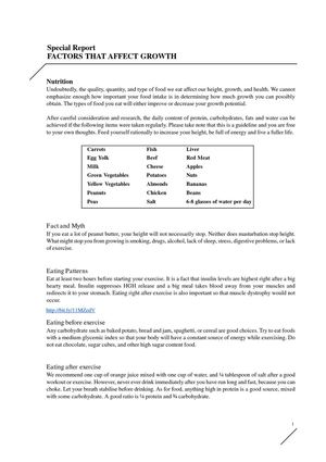 Things That Influence Your Height