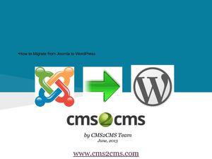 How to Migrate from Joomla to WordPress Easily with CMS2CMS 