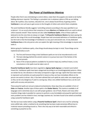 Powerful Vashikaran Mantra