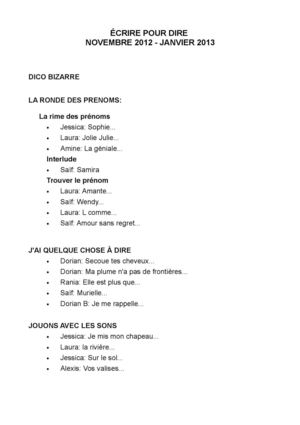 Ecrire pour dire groupe 2