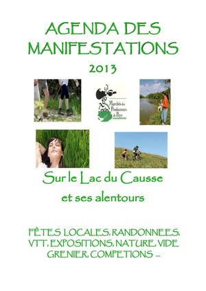 Les animations autour du Lac du Causse 