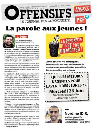 OFFENSIFS - le journal des communistes du Loiret - La parole aux jeunes