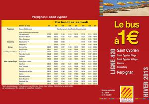 Ligne 420 - Bus Saint-Cyprien Perpignan 