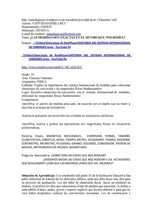 ¿SON EXACTAS LAS MEDIDAS EN EL MUNDO QUE NOS RODEA?