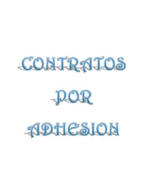 Contratos por Adhesion
