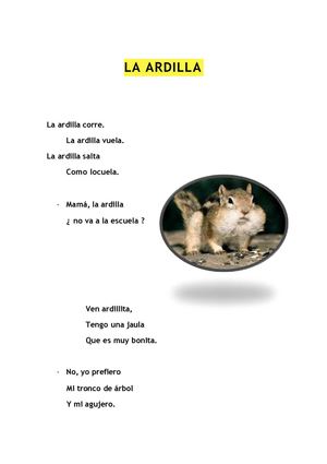 POESIA LA ARDILLA