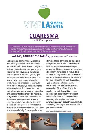 Boletín de Cuaresma
