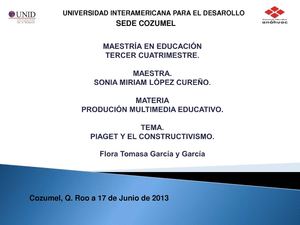 PIAGET Y EL CONSTRUCTIVISMO