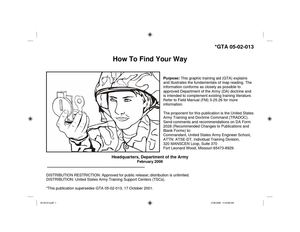 ORIENTEERING US ARMY FIND YOUR WAY