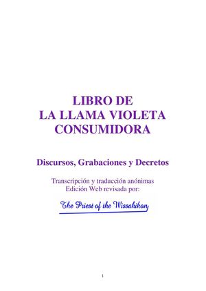 Llama Violeta--serie III