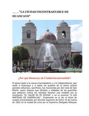 LA CIUDAD INCONTRASTABLE