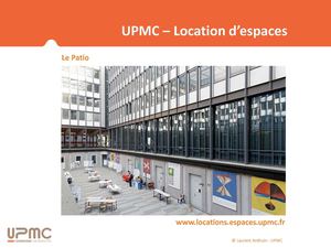 UPMC - Location d'espaces - Le Patio
