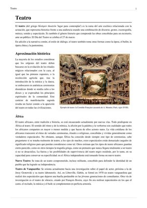 Teatro o Arte Dramatico