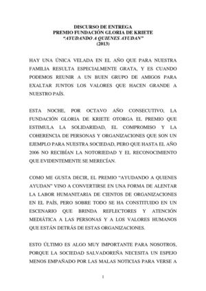 Discurso Roberto Kriete 