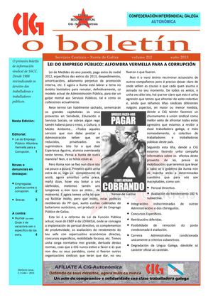 Boletín SSCC xunho 2013