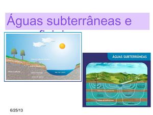 Águas superficiais e subterrâneas