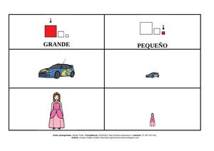 Fichas grande y pequeño