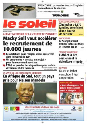 Edition du 25 Juin 2013