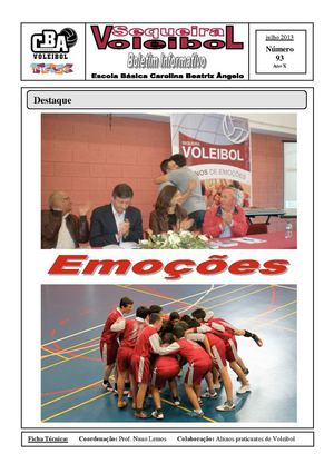 Boletim Informativo Sequeira Voleibol 93,92,91,90,89,88,87,86,85,84