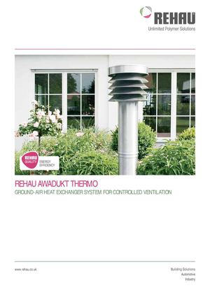 REHAU Ground to Air Heat Exchanger System