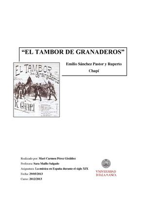 El tambor de granaderos