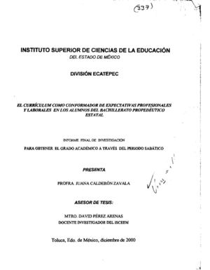 El currículum como conformador de expectativas profesionales y laborales en los alumnos del bachillerato propedéutico estatal