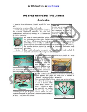 historya de tenis de mesa 