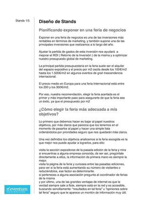 Diseño de Stands - Planificando exponer en una feria de negocios