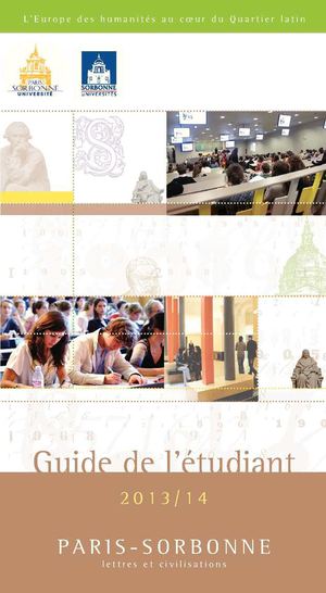 Guide de l'étudiant 2013-2014