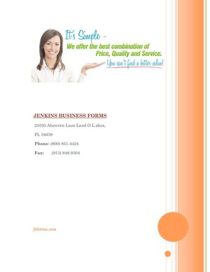 Get all kind of printable business forms and custom business forms at JBforms.com