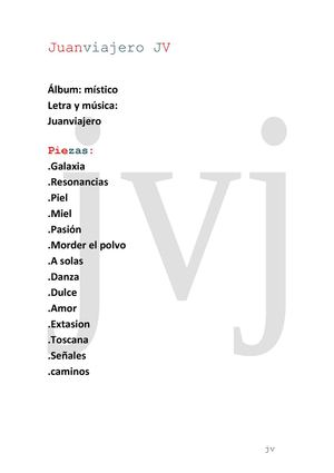 Letras de Juanviajero