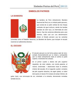 Símbolos Patrios del Perú