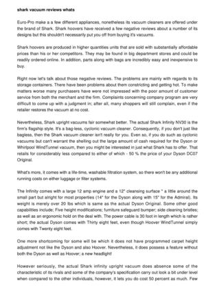 Shark Vacuum Reviews - whats the top one