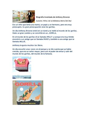 Biografía inventada de Anthony Browne
