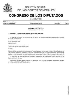proyecto ley seguridad privada