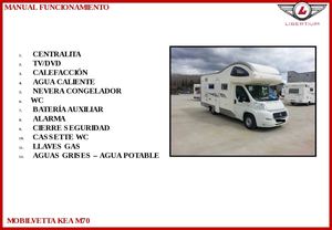 MOBILVETTA KEA M70 - Manual de alquiler