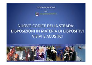 Dossier - Normativa sull'uso di lampeggianti e sirene di mezzi di protezione civile 