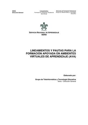 Lineamientos FAVA
